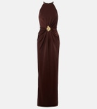 Rebecca Vallance Isla halterneck maxi dress