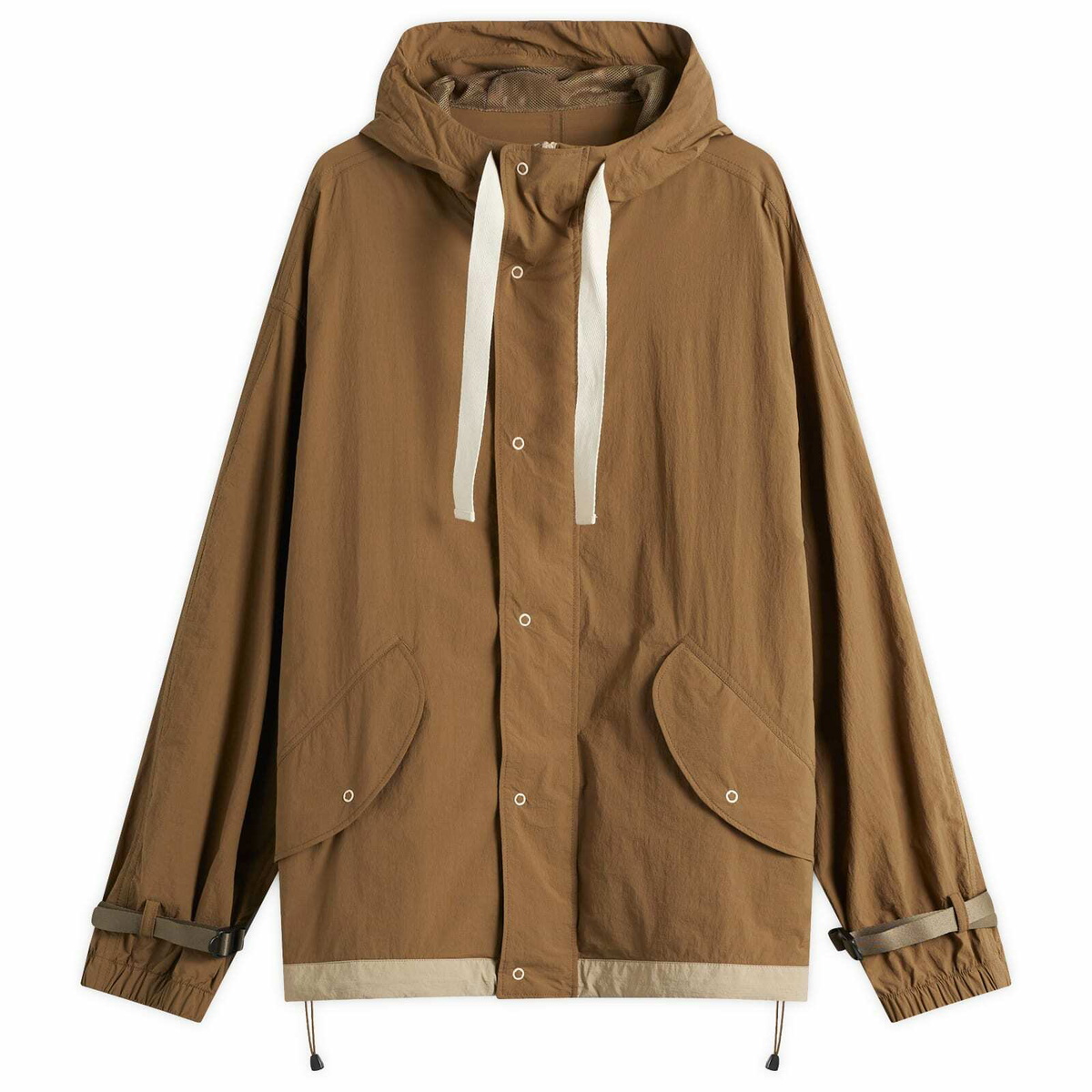 Merely Made Men's Trekking Wind Parka Jacket in Peanut Brown