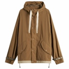 Merely Made Men's Trekking Wind Parka Jacket in Peanut Brown