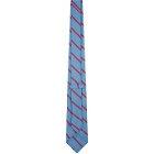 Etro Blue and Pink Stripe Tie