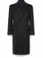 De Petrillo - Double-Breasted Cashmere-Felt Overcoat - Blue