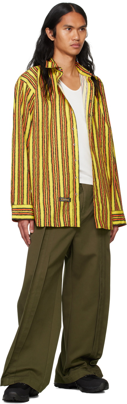 SPENCER BADU Yellow Printed Shirt