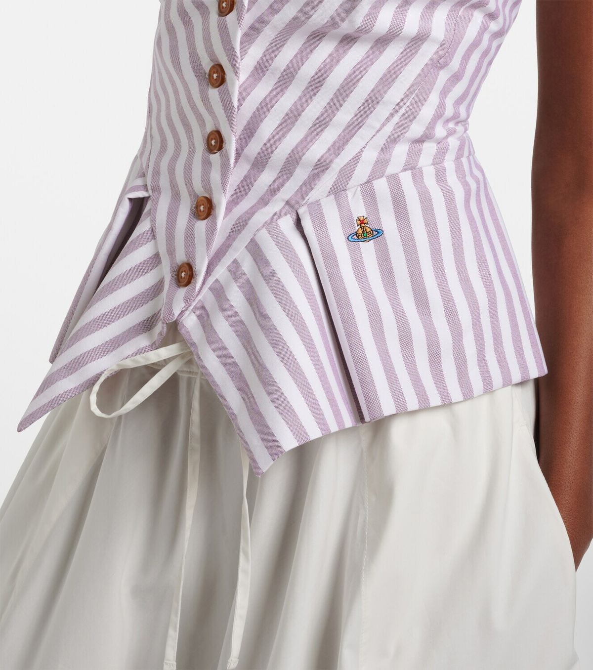 Vivienne Westwood Monday striped cotton top