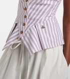 Vivienne Westwood Monday striped cotton top