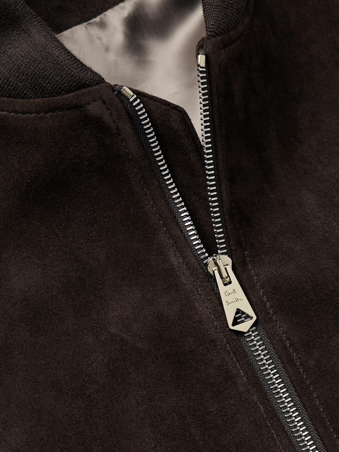 Paul Smith - Suede Bomber Jacket - Brown