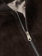 Paul Smith - Suede Bomber Jacket - Brown