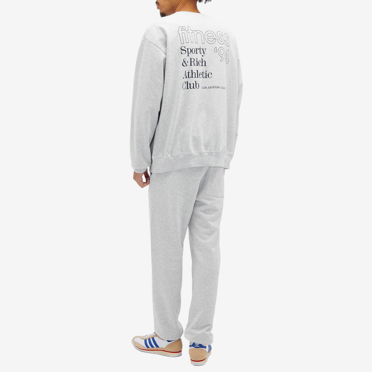 Sporty & Rich Men's Fitness 94 Sweatshirt in Heather Grey