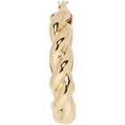 JW Anderson Gold Twisted Hoop Earrings