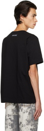 Marine Serre Black Crewneck T-Shirt