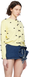 Pushbutton Yellow Ribbon Cardigan
