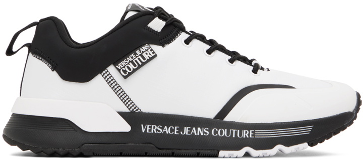 Photo: Versace Jeans Couture White & Black Fondo Dynamic Sneakers