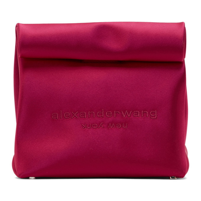 Alexander wang satin lunch best sale bag clutch