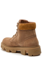 Moncler Peak City Nubuck Hiking Boots Beige