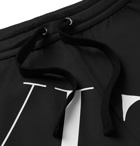 Valentino - Logo-Print Tech-Jersey Drawstring Shorts - Black