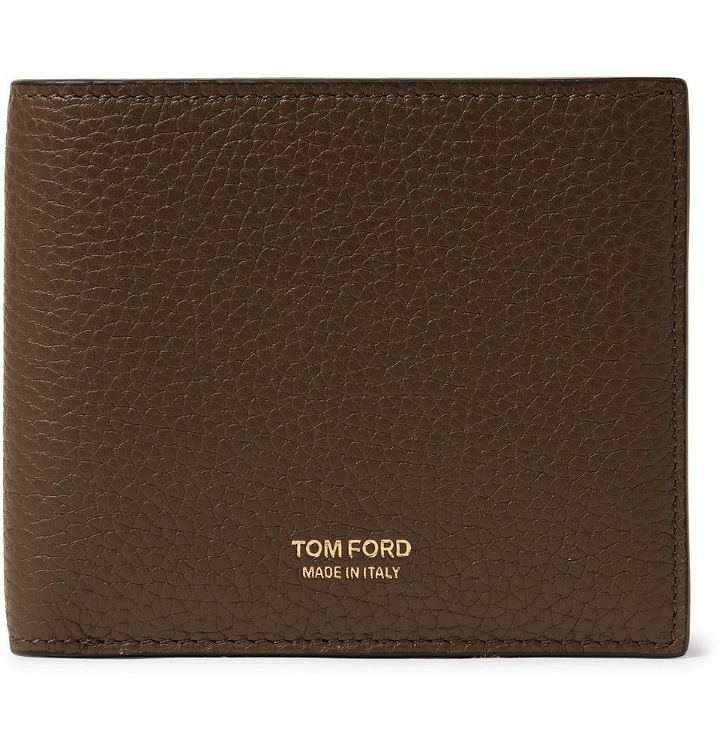 Photo: TOM FORD - Full-Grain Leather Billfold Wallet - Men - Dark brown