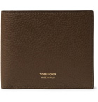 TOM FORD - Full-Grain Leather Billfold Wallet - Men - Dark brown