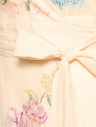 ZIMMERMANN Halliday Printed Cotton Wrap Mini Dress