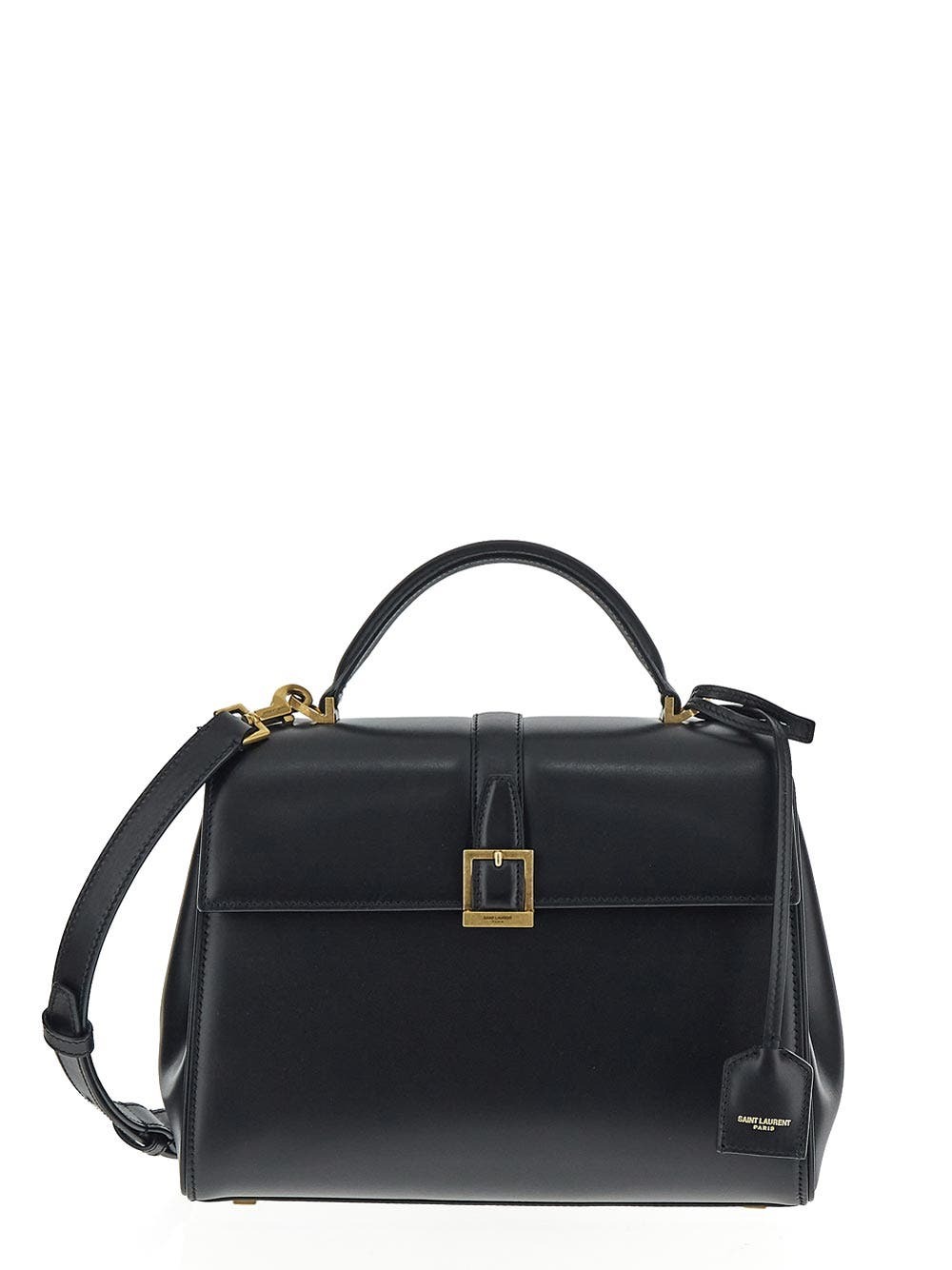 SAINT LAURENT Le Fermoir ブラックショルダーバッグ Saint Laurent Le Fermoir Bag Saint Laurent