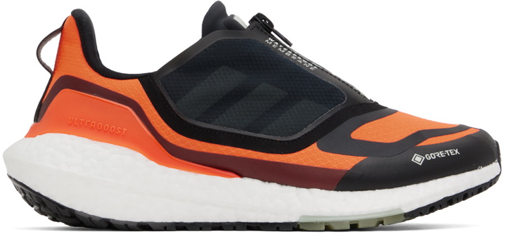 Photo: adidas Originals Black & Orange Ultraboost 22 Sneakers
