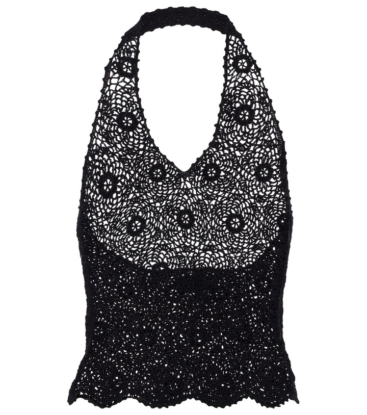 Photo: Nili Lotan Ventura crochet halterneck cotton top