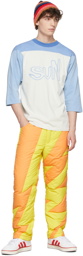 ERL Orange & Yellow Puffer Woven Lounge Pants