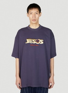 VETEMENTS - Jesus Loves Me T-Shirt in Navy