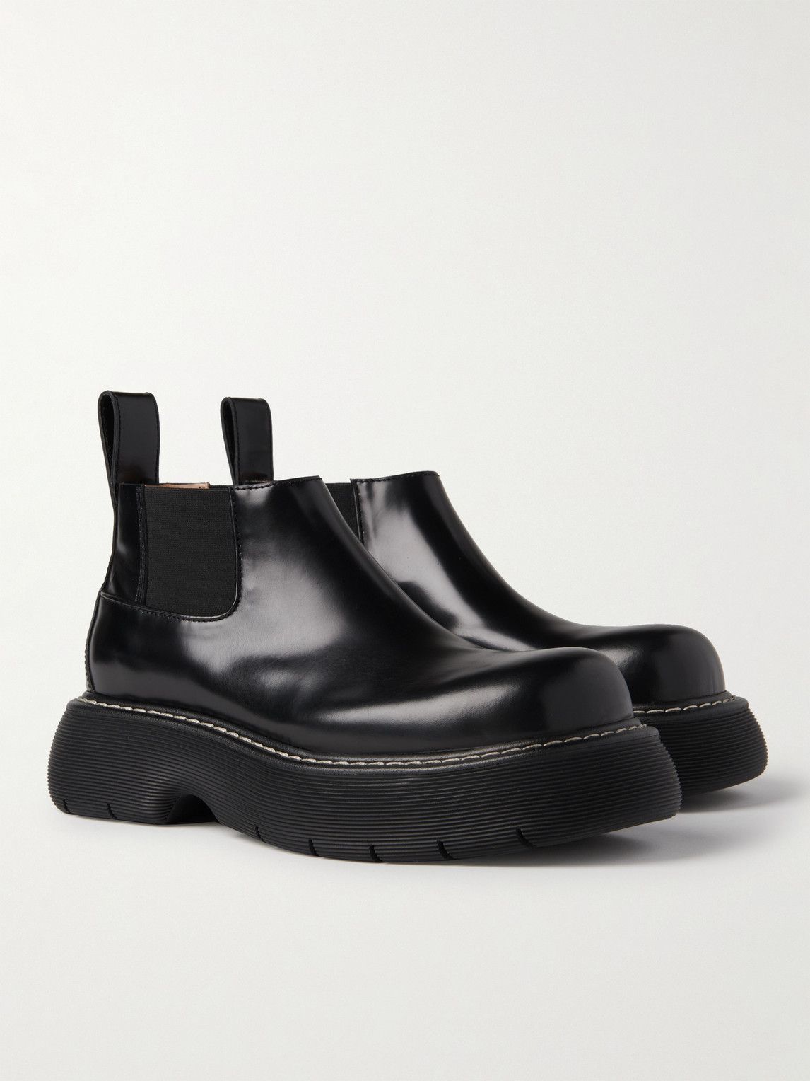 Bottega Veneta - Bounce Leather Chelsea Boots - Black Bottega Veneta