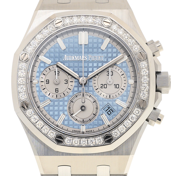 Photo: Audemars Piguet Royal Oak Chronograph Automatic Diamond Blue Dial Mens Watch 26715ST.ZZ.1356ST.01