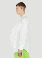 Draped Shirt in White