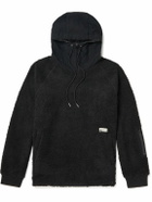 Manresa - Fleece and Canvas Hoodie - Black