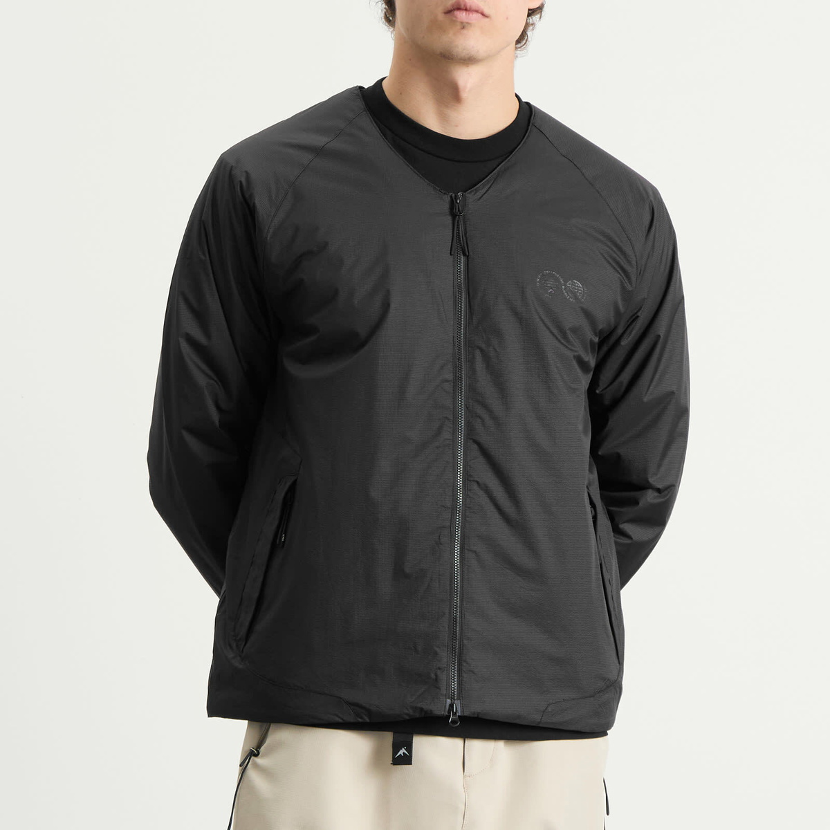 Purple Mountain Observatory Men's Peaks Cardigan in Black