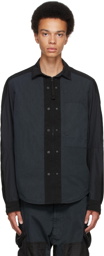 NEMEN® Black Zipped Overshirt