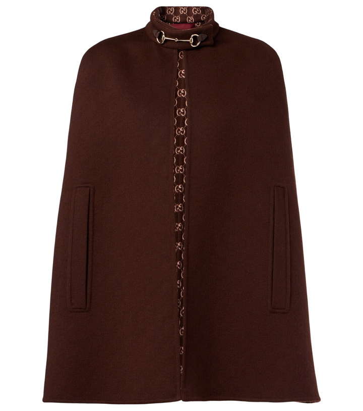 Photo: Gucci Horsebit wool cape