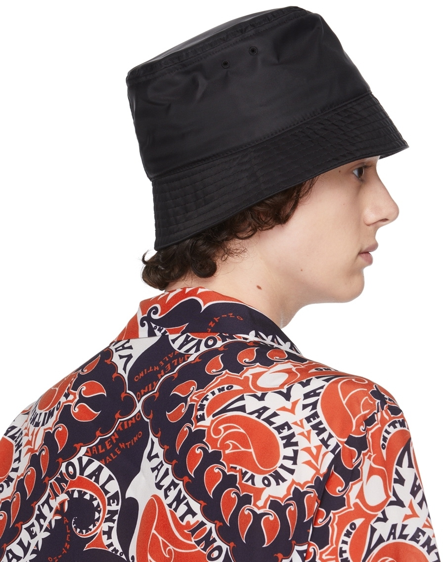 Toile Iconographe Nylon Bucket Hat for Man in Ebony