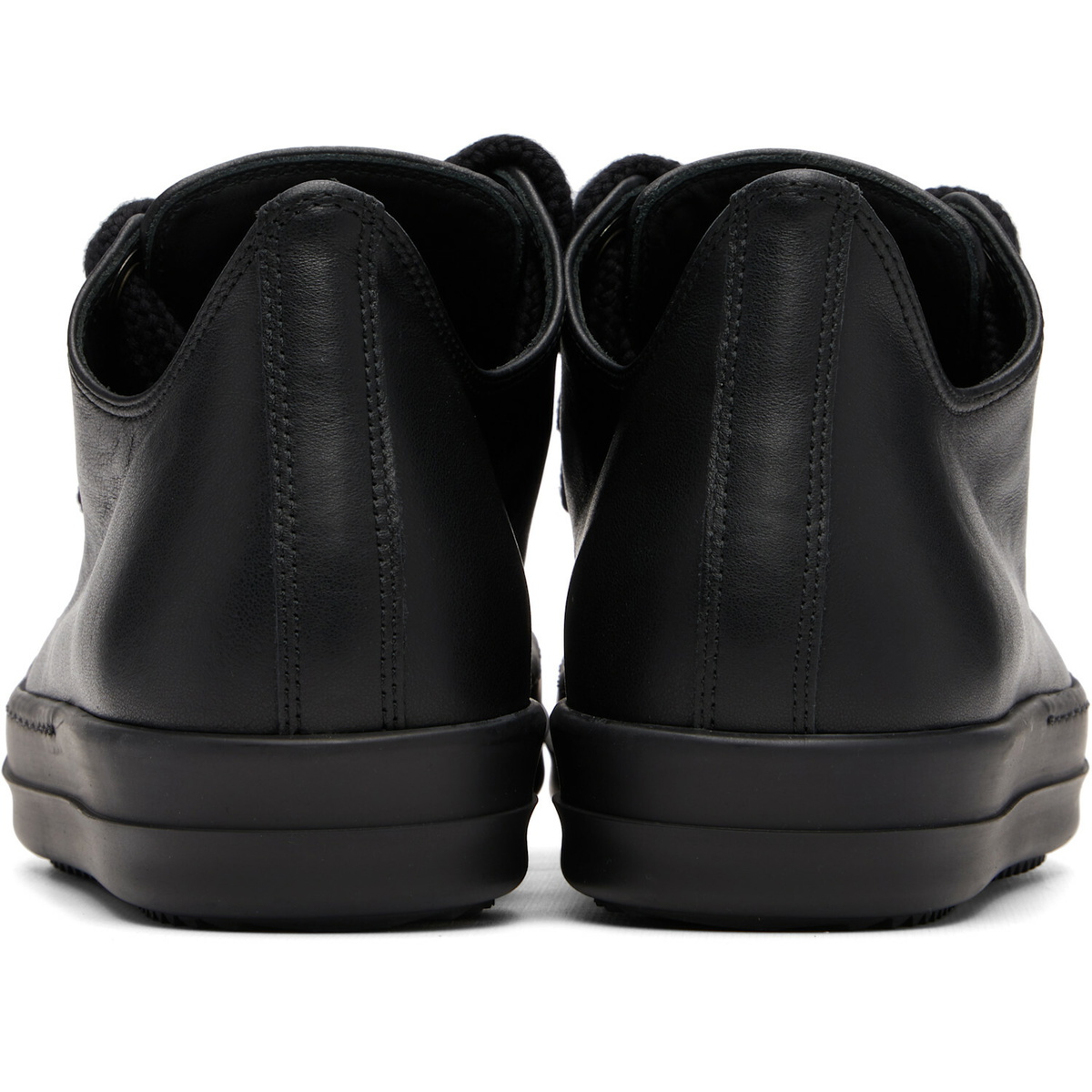 Rick Owens Black Tower Jumbolace Low Sneaks Sneakers
