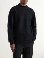 Jil Sander - Boiled Wool Sweater - Black