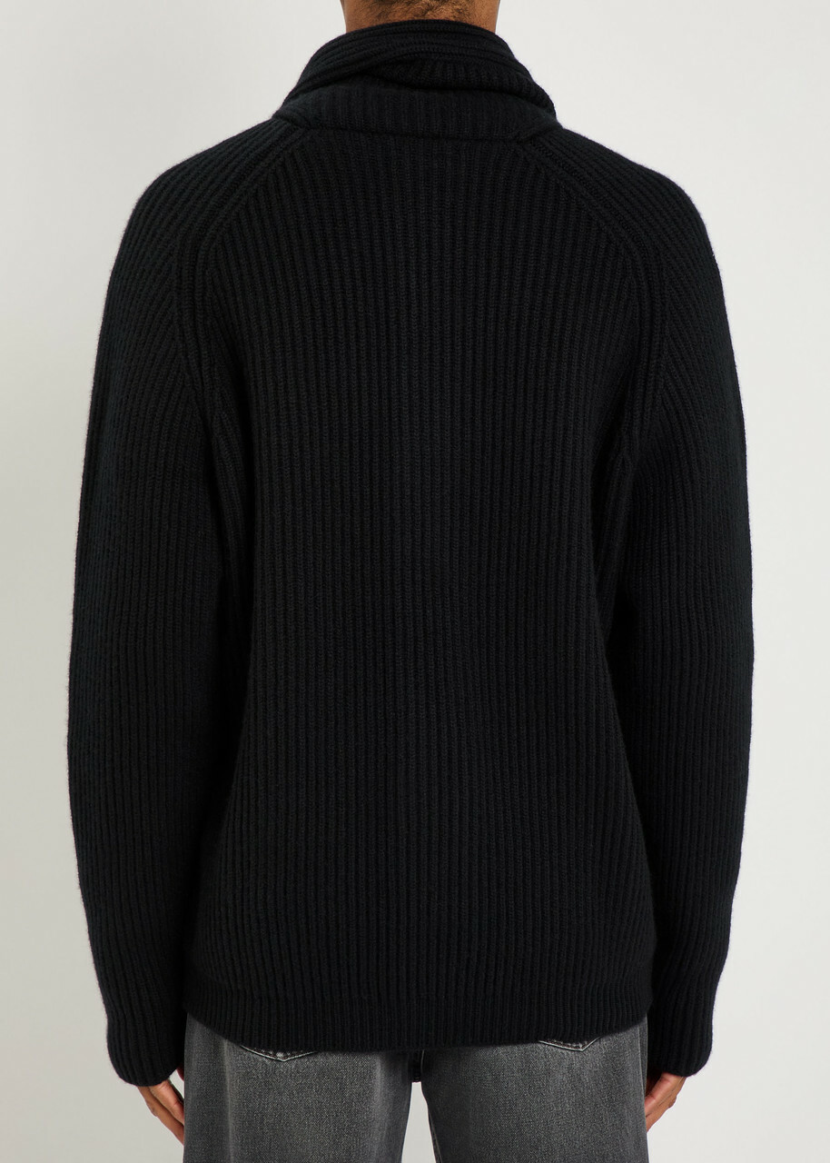 Begg & CO Yacht Cashmere Cardigan Black