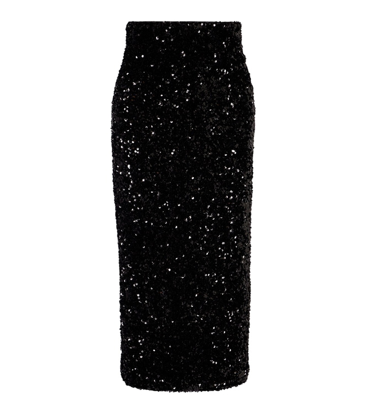 Photo: Vince Sequined velvet midi skirt