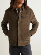 James Perse - Fleece-Lined Cotton-Blend Corduroy Shirt Jacket - Brown