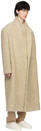 Fear of God Beige Stand Collar Coat