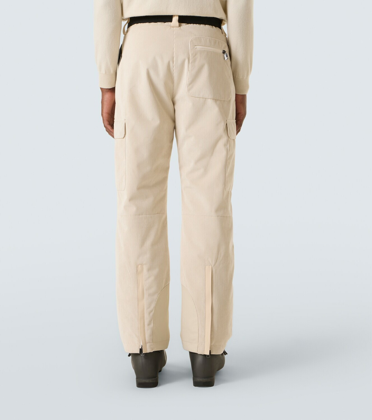 Bogner Corbin belted ribbed-knit ski pants