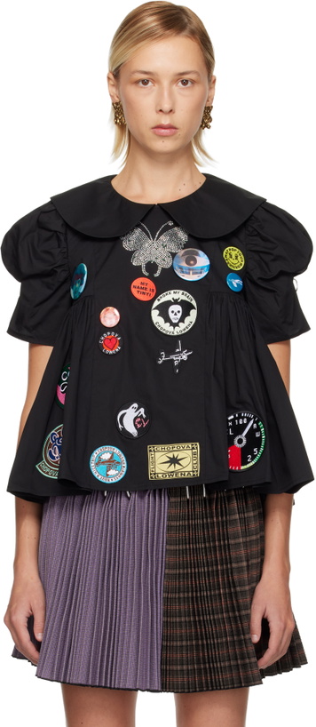 Photo: Chopova Lowena Black Alibi Blouse