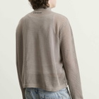 MKI Men's Linen Loose Knit Track Jacket in Taupe