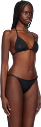 Yasmine Eslami Black Mica Bikini Top