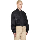 Vivienne Westwood Black Achilles Bomber Jacket