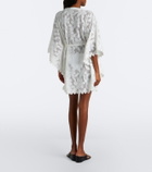Melissa Odabash Petra floral sheer lace kaftan