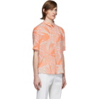 Saint Laurent Orange and Taupe Jungle Shirt