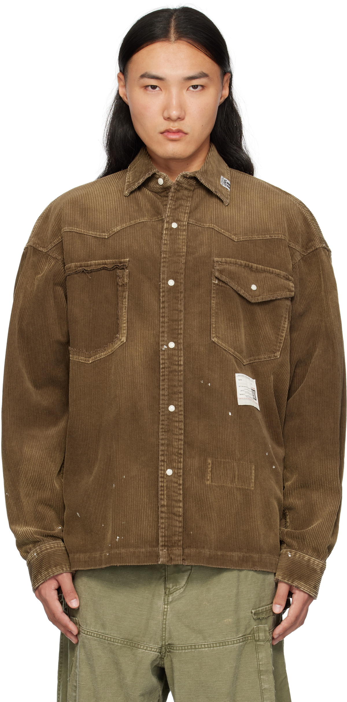 Maison MIHARA YASUHIRO Brown Corduroy Shirt Maison MIHARA YASUHIRO