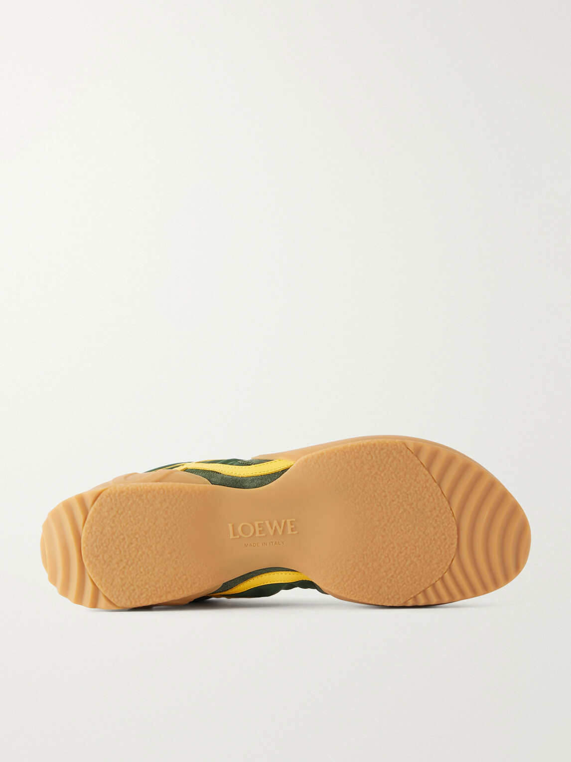 LOEWE - Grip Suede-Trimmed Nylon Sneakers - Green