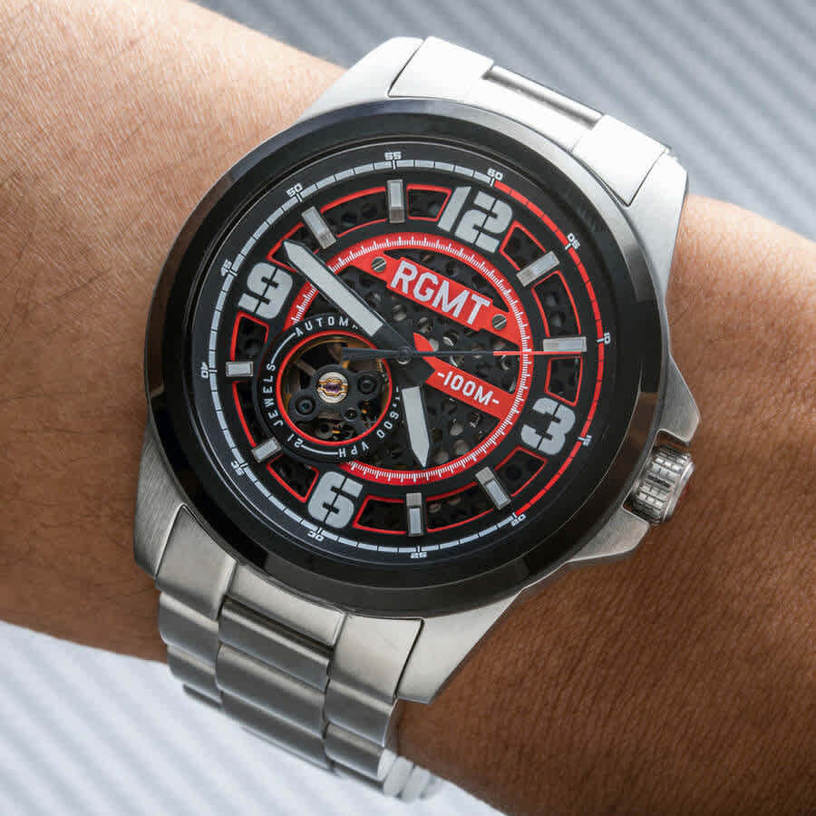 RGMT Artillery Automatic Red Dial Mens Watch RG-8029-55